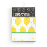 Lemons Absorbent 2 Sided Towel