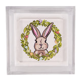 Bunny Wreath napkin weight/standing piece