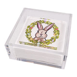 Bunny Wreath napkin weight/standing piece