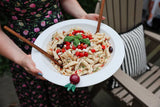 Melamine bowl pinstripes