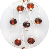 Silver Crystal Bead Stretch Bracelets
