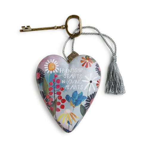 Friendship loving hearts art heart