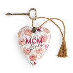 Best Mom Floral Art Heart