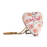 Best Mom Floral Art Heart