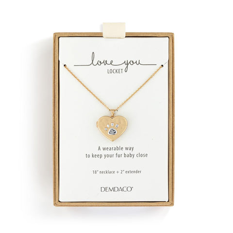 Pawprint locket