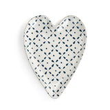 Blue mosaic heart spoon rest