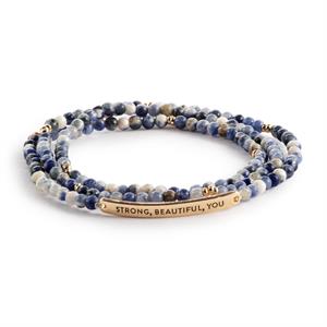 Strong Beautiful You Blue Bracelet/Necklace