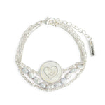 Grateful heart mother of pearl bracelet
