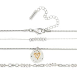 Beaded Love Gray Necklace