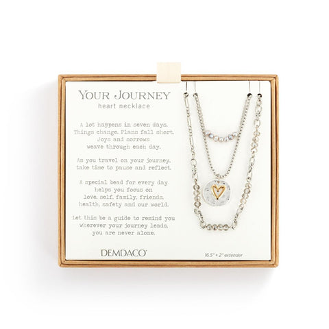 Beaded Love Gray Necklace