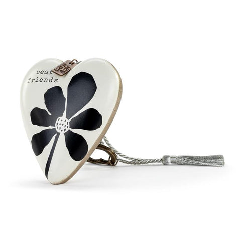 Best Friends Bold Floral Art Heart