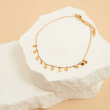 Disc Chain Anklet (silver)