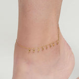 Disc Chain Anklet (silver)