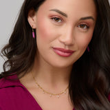 Narelle Waterproof Genuine Moonstone Dainty Station Necklace