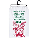 Cat Tree Kitchen Towel