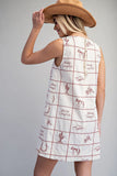 Western mini dress