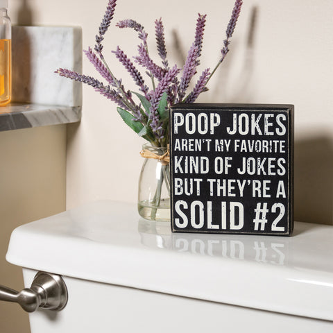 poop jokes sign