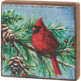 Block sign - cardinal