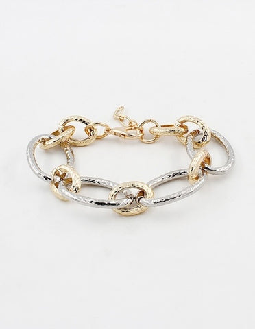 Gold/Silver link bracelet