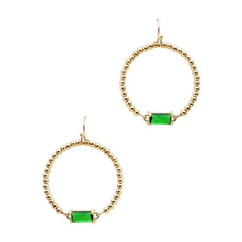 Sawyer Emerald Earring