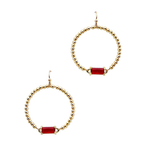 Sawyer Ruby Earring