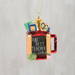 Best teacher glass ornament