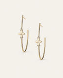 Believer Cross Hoop Earring