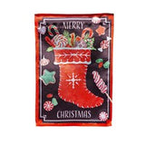 Merry Christmas Stocking Lustre Flag