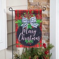 Farmhouse ornament suede garden flag