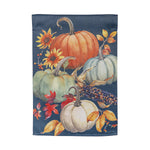 All things pumpkin suede garden flag