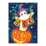 Boo Suede Garden Flag