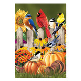 Flock of Pumpkins Garden Flag