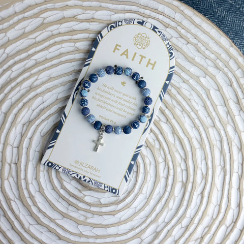 Faith Blue Bracelet