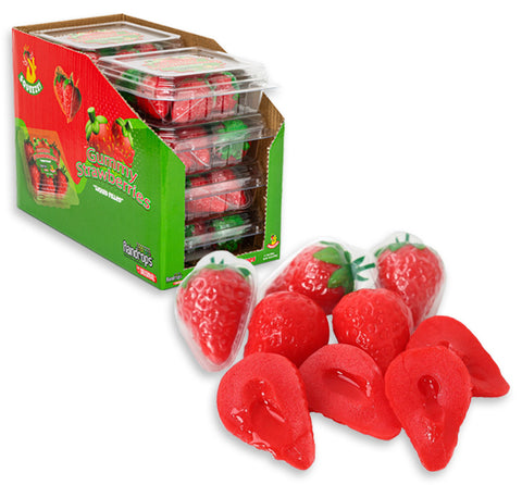 Raindrops Gummy liquid filled strawberries