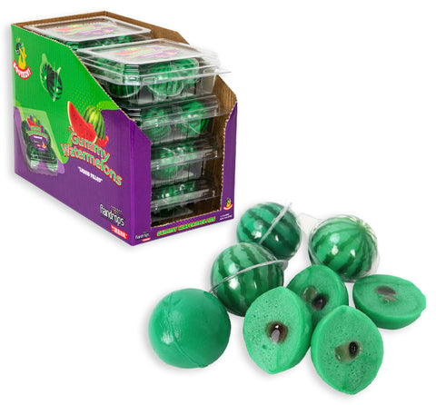 Raindrops gummy filled watermelons