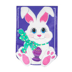 Easter Bunny Applique Garden Flag