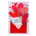 Sending love valentine's day flag