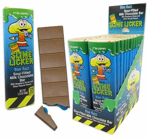 Slime licker blue razz chocolate bar - Pickup Only