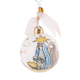 Gold Star Nativity Ornament