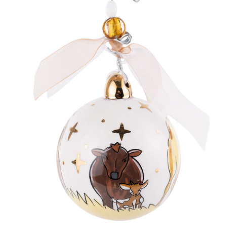 Gold Star Nativity Ornament