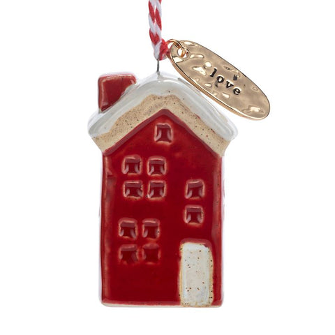 Red House Ornament - Love