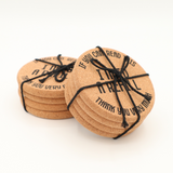 If you can read this Cork Coaster