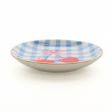 Gingham Cherry Trinket Tray