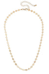Leandra Delicate Disc Chain Gold Necklace