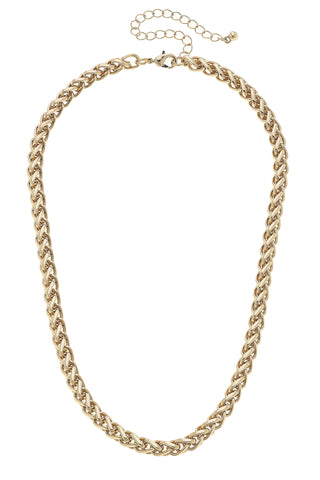 Missy Foxtail Chain Gold Necklace