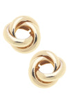 Diana knot stud earring