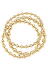 Emory Ball Bead Stretch Bracelet Set 3