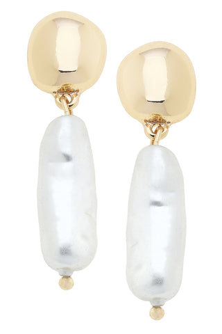 Lydia Baroque Pearl Drop Earrings