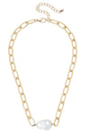 Liza Linked Baroque pearl Necklace