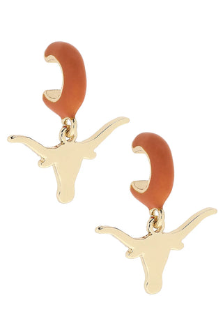 Longhorn earrings
